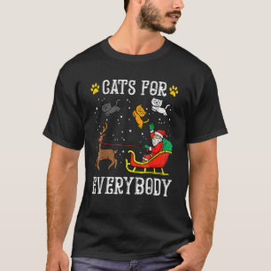 T-shirt Chats pour tout le monde Santa Noël PJs Xmas