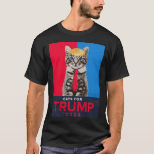 T-shirt Chats Pour Trump 2024 Drôle Tee Pour Vance Trump