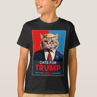 T-shirt Chats pour Trump 2024 Drôle Vote pour Trump Chats 