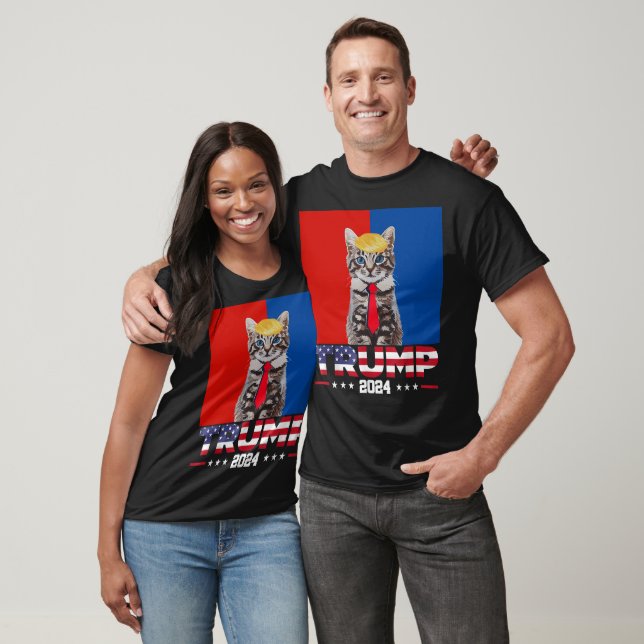 T-shirt Chats Pour Trump 2024 | Vance Trump Red Blue (Unisexe)