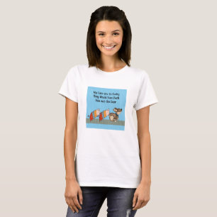 T-shirt Chats Poussins Se Débarrasser du Fido