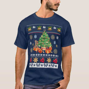 T-shirt Chats Propriétaires Joyeux Noël Fêtes Vilain Hiver