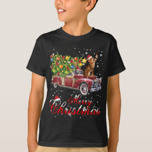 T-shirt Chats Rides Camion Rouge Pajama de Noël