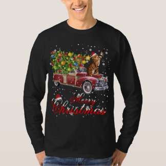 T-shirt Chats Rides Camion Rouge Pajama de Noël