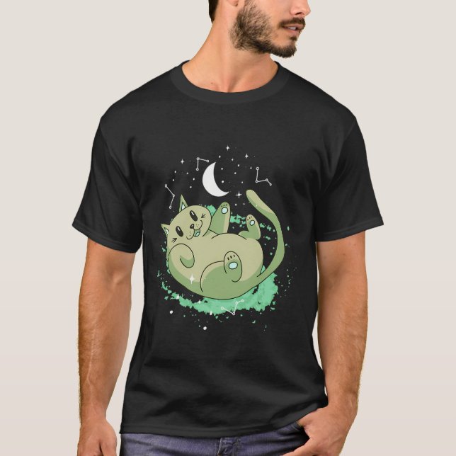 T-shirt Chats science-fiction. (Devant)