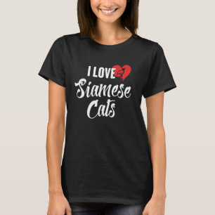 T-shirt Chats siamois Cadeau pour les amateurs de chats