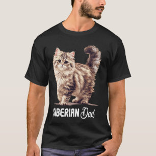 T-shirt Chats sibériens Papa Chat Sibérien