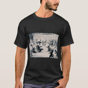 T-shirt Chats Snowball Combat, Louis Wain