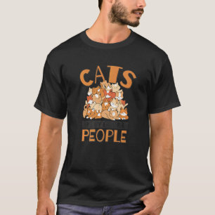 T-shirt Chats sont mes personnes préférées Maman de chat e