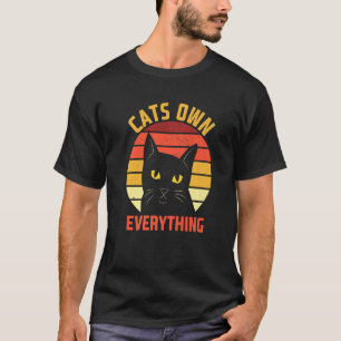 T-shirt Chats Tout Posséder Chat Humour Chaton Chat Maman