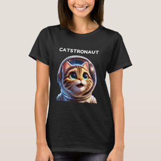 T-shirt Chatstronaute, Chat Astronaute, Chat de l'Espace, 