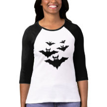 Chatte chauves-souris halloween femme à manches lo