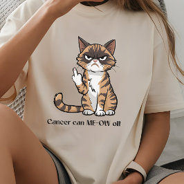 T-shirt Chatte en colère survivant du cancer Chemise, cade