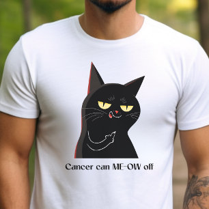 T-shirt Chatte en colère survivant du cancer Chemise, non