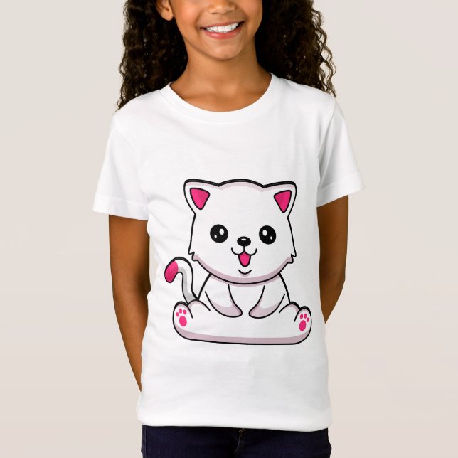 T-Shirt chatte jolie (Devant)