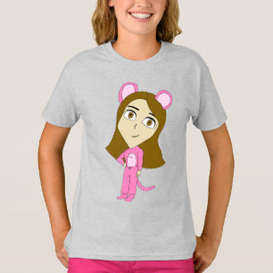 T-shirt chatte rose