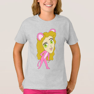 T-shirt chatte rose