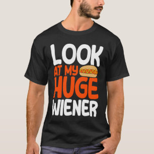 T-shirt Chaud Chien Adulte Humour Pun Naughty Regardez Mon