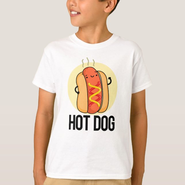 T-shirt Chaud Chien Funny Snack Pun (Devant)