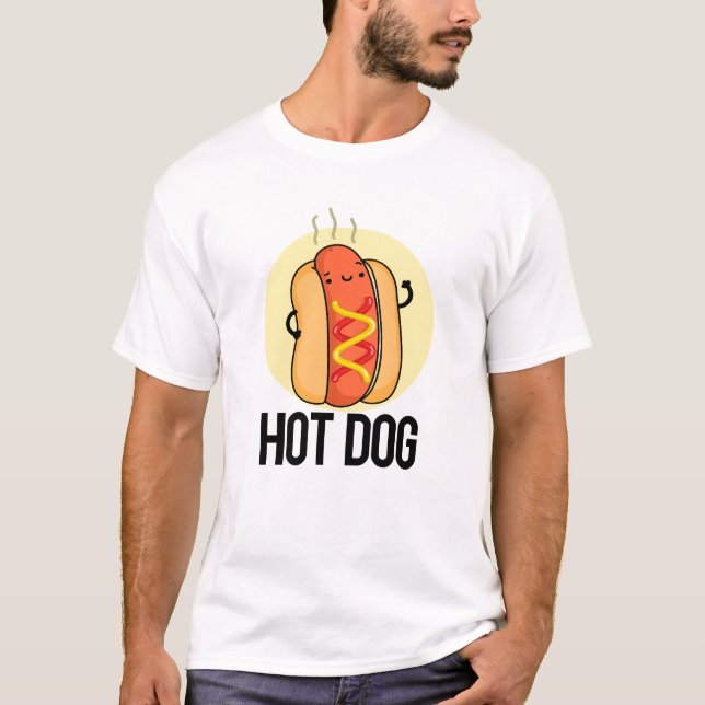 T-shirt Chaud Chien Funny Snack Pun (Devant)