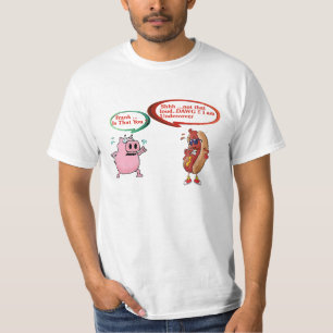 T-shirt Chaud Chien infiltré BBQ Lover Drôle Hot Chien Spo
