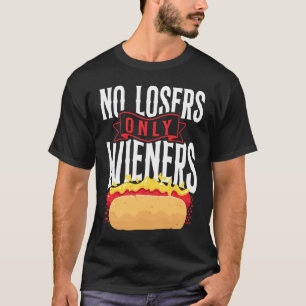 T-shirt Chaud Chien Pun Adulte Pas de perdant Seulement de