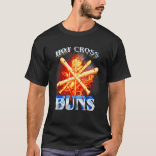 T-shirt Chaud Cross Buns Appareils Vintage