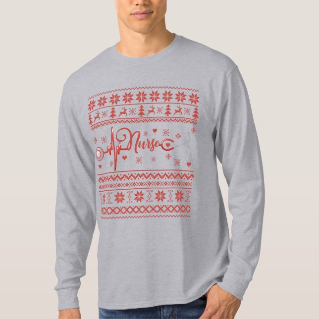 T-shirt Chaud de Noël joyeux et moche (Devant)
