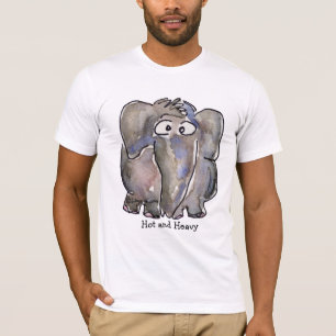 T-shirt chaud et lourd d'éléphant de bande