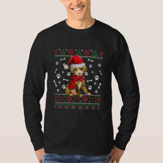 T-shirt Chaud moche chien de berger australien Noël