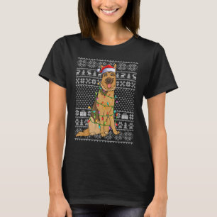 T-shirt Chaud Xmas style Père Noël Belge Malinois Chien