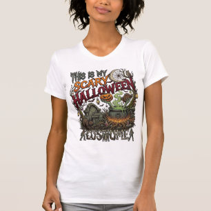 T-shirt Chaudière de costume d'Halloween effrayant Citroui
