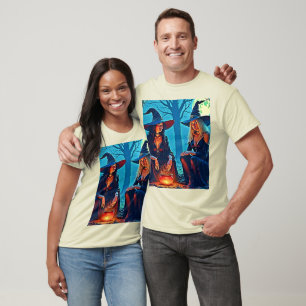 T-shirt Chaudière ensorcelée des sorcières mystiques