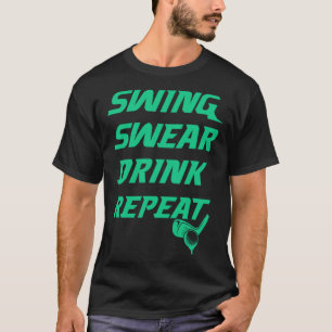 T-shirt Chaudron à coudre à coudre Répéter Gâteau de golf