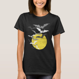 T-shirt Chauffage de chaume à la Pleine lune Vintage