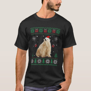 T-shirt Chauffant Pyjama de Noël Sweater Polar Ours Animau
