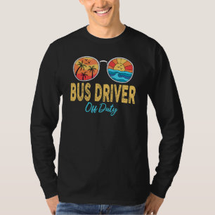 T-shirt Chauffeur D'Autobus Lunettes De Soleil Hors Servic