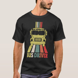 T-shirt Chauffeur d'autobus scolaire Chauffeur d'autobus v