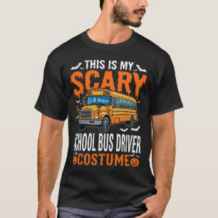 T-shirt Chauffeur de Bus Scolaire Effrayant Costume Hallow