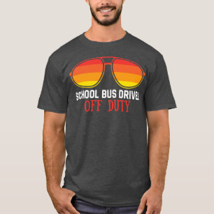 T-shirt Chauffeur De Bus Scolaire Happy Joyeux Jour De Sch