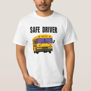 T-shirt Chauffeur de bus scolaire personnalisable T Chemis