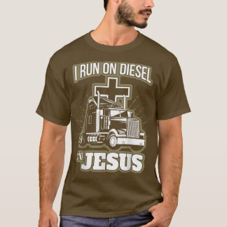 T-shirt Chauffeur de camion Jésus Christian Trucker