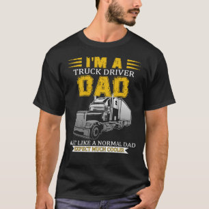 T-shirt chauffeur de camion père