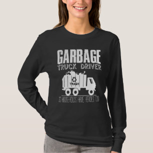 T-shirt Chauffeur de camion-poubelle Chariot Camions de re
