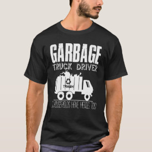 T-shirt Chauffeur de camion-poubelle Chariot Camions de re