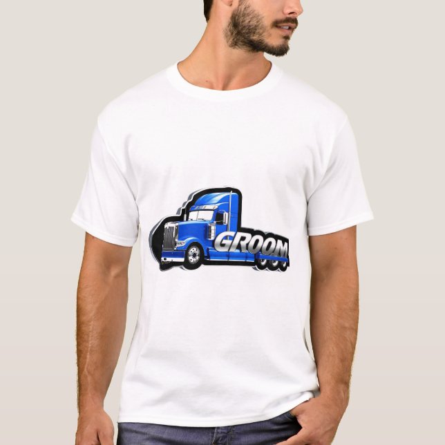 T-shirt Chauffeur de camion professionnel de chambre (Devant)