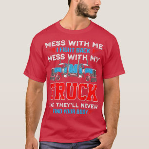 T-shirt Chauffeur de camion vintage Mécanique Camionneur T