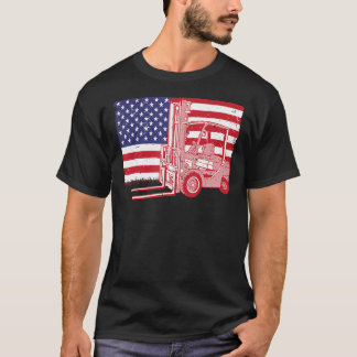T-shirt Chauffeur de chariots élévateurs pour hommes femme