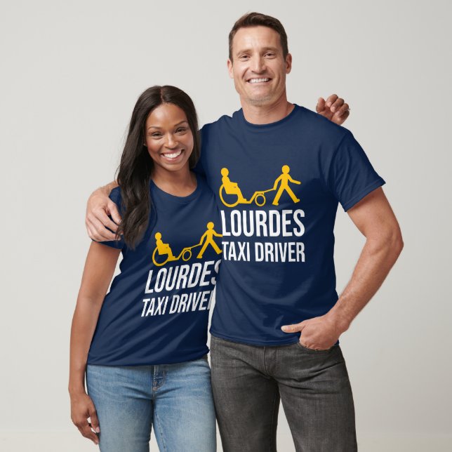 T-shirt Chauffeur de taxi Lourdes (Unisexe)