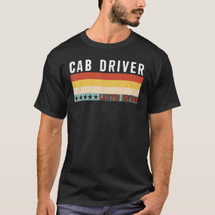 T-shirt Chauffeur de taxi Titre du travail Travailleur pro